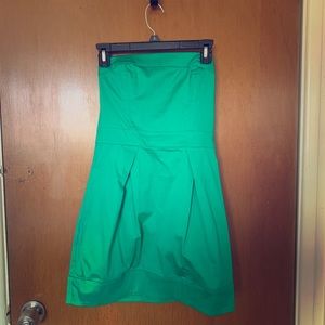 Strapless Green French Connection Dress